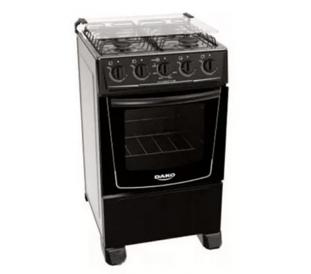 COCINA DAKO LUNA 4 HORN. C/ ENC ELECT. NEGRA