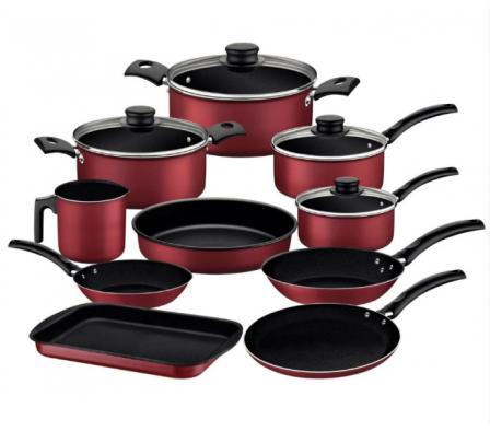 JUEGO DE OLLAS TRAMONTINA TURIM 10 PIEZAS