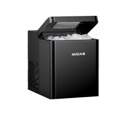 FABRICADORA DE HIELO MIDAS 15 KILOS MD-ICEPRO NEGRO