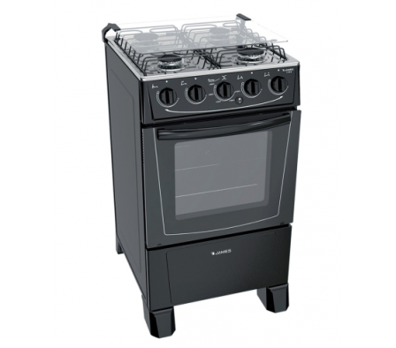 COCINA JAMES PLUS 4H C-105 NEGRO C/ENCENDIDO