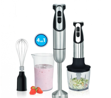 MIXER MIDAS INOX 800W CON ACCESORIOS