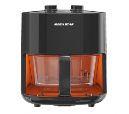 FREIDORA MEGA STAR VIDRIO SIN ACEITE 3L HAR270