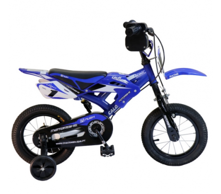 BICICLETA CALOI MOTO ARO 12 AZUL