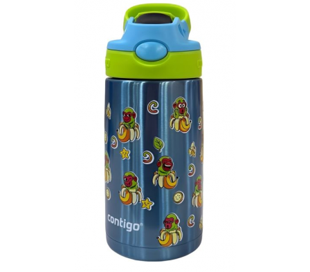 BOTELLA TÉRMICA BLUE GREEN C/DISEÑO CHIMPANZINI BANANINI 384ML