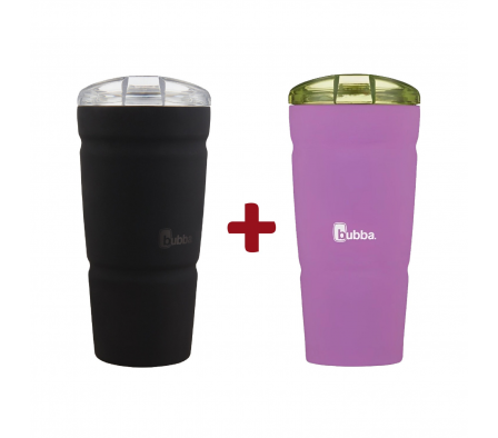 VASO CERVECERO ENVY 532ML DE ACERO INOXIDABLE BLACK MATE + MIXED BERRY MATE